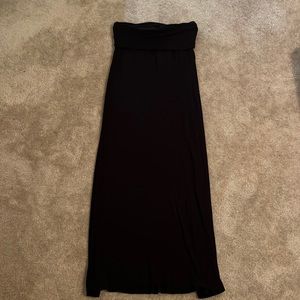 Black Skirt with folded waist